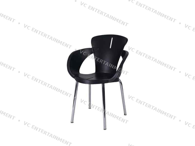 Plastic Chair with Armrest