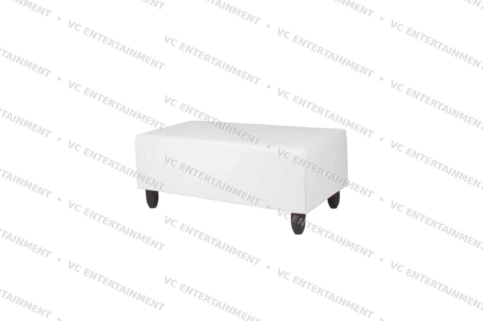 Ottoman 2 Seater - White