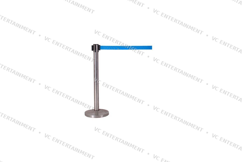 Silver Queue Stand with Belt - Sky Blue