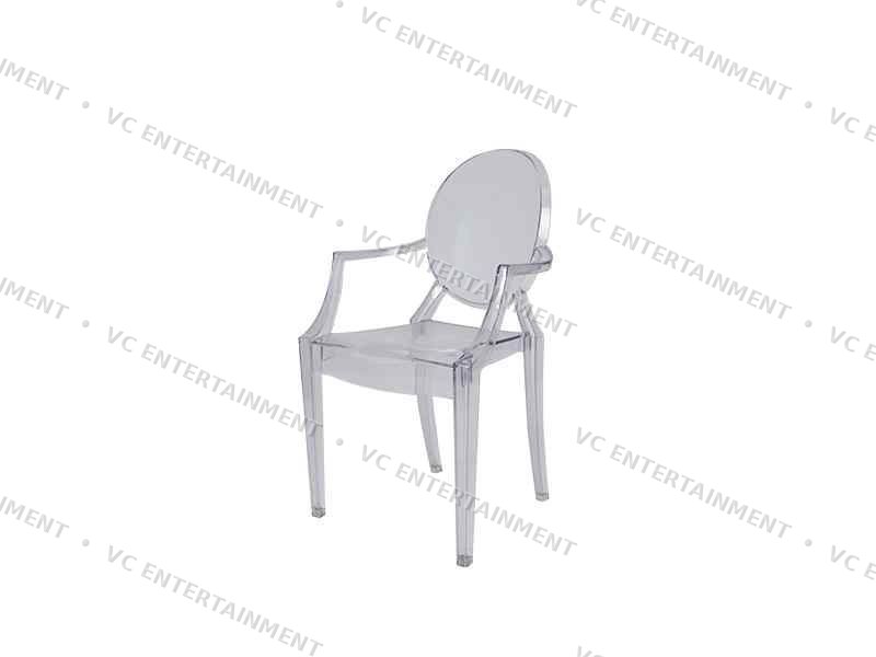Ghost Chair with Armrest