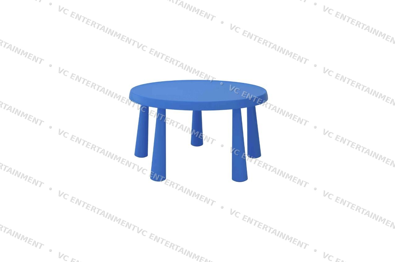 Kids Mammut Table Round - Blue