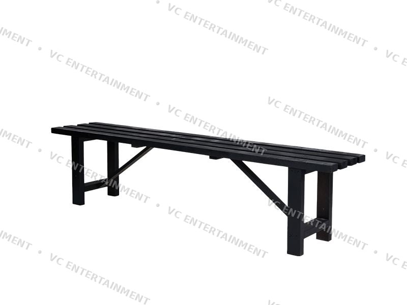 Wood Bench - Black