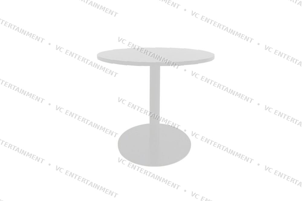 Steel Discussion Table - Round - White