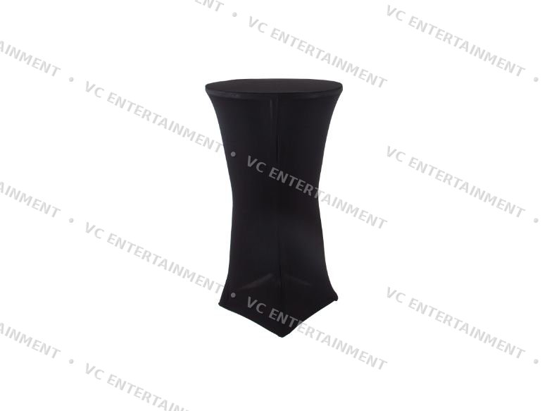 High Bar Table Aluminium Round with Spandex