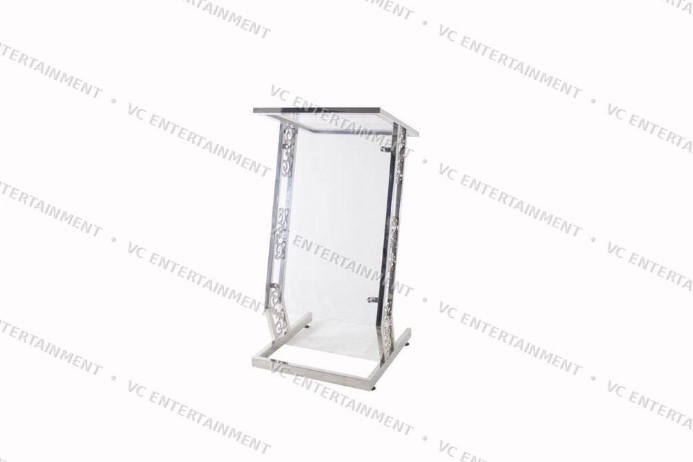 Stainless Steel Rostrum with Acrylic - Straight