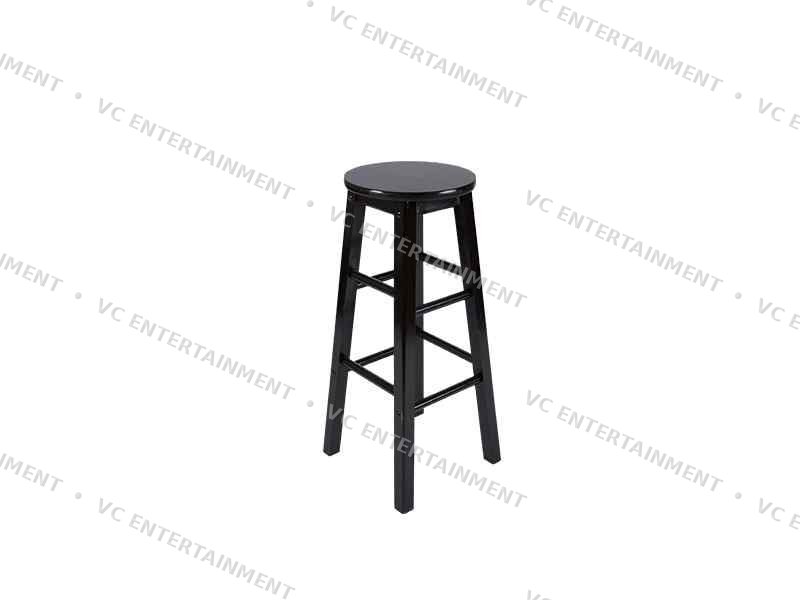 Ladder Bar Stool - Black