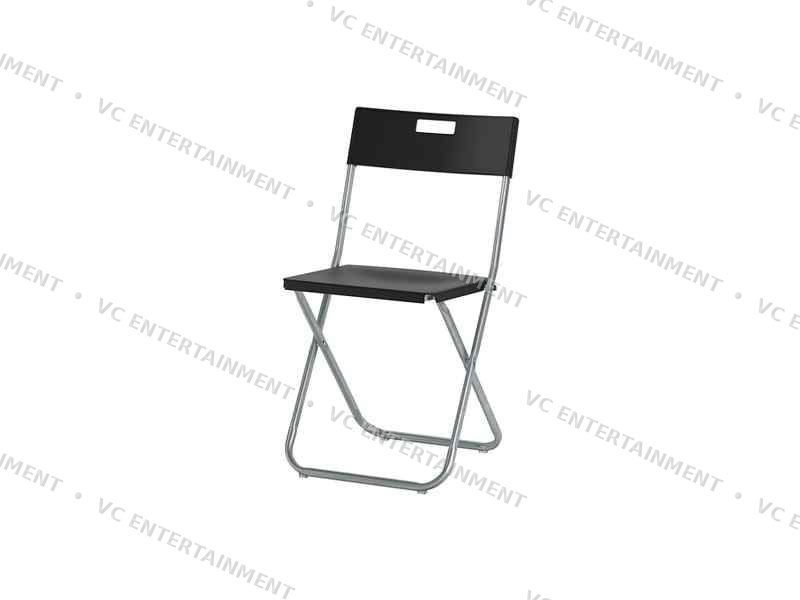 Foldable Chair (Gunde) - Black
