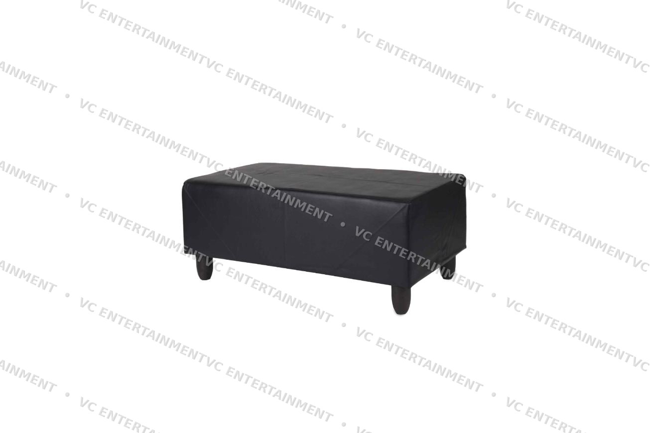 Ottoman 2 Seater - Black